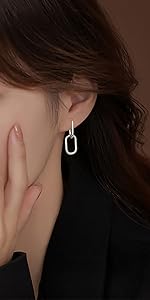 sterling silver hoop earrings