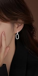 sterling silver hoop earrings