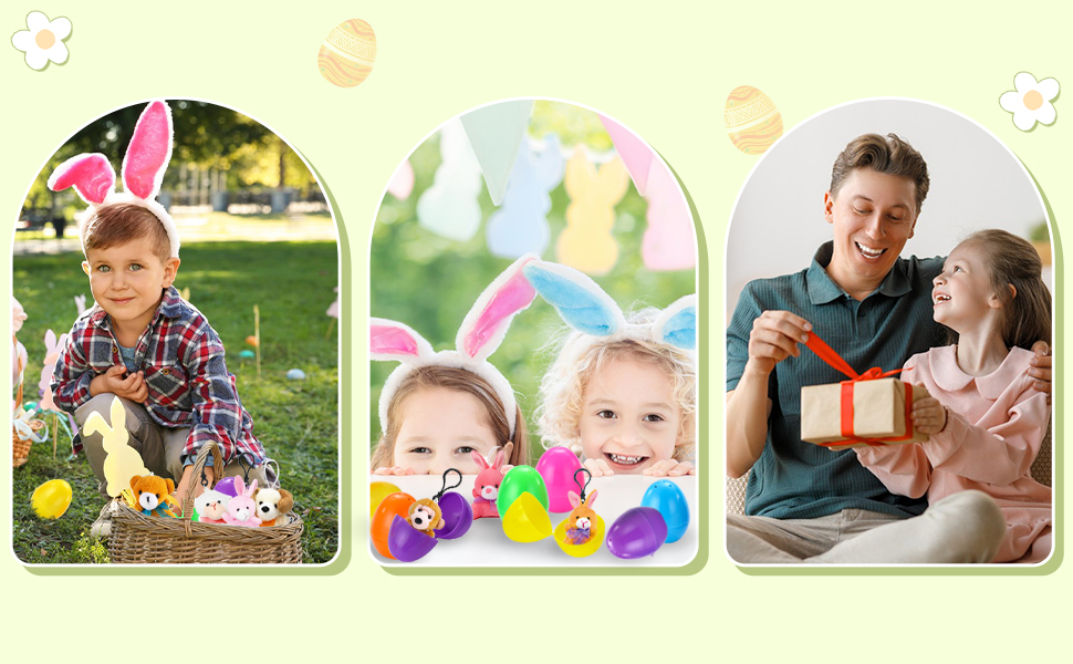 Easter plush keychain