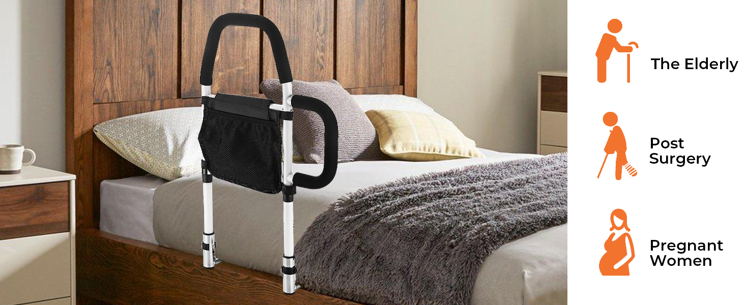 KSITEX Bed Rails for Elderly Adults Safety Bed Assist Rail