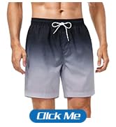 HIITAVE Mens Swimming Trunks Quick Dry Swim Shorts with Mesh Lining Lightweight Swimwear Bathing ...