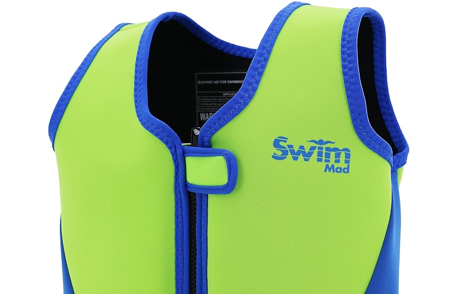 SwimMad Child's Swimming Float Jacket 1830Kg 36 Years (Green/Blue