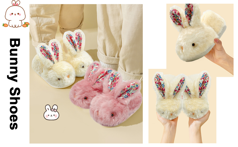 Girls cute animal slippers