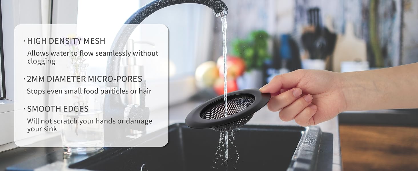 MR.SIGA Kitchen Sink Strainer, Stainless Steel Sink Drain Strainer