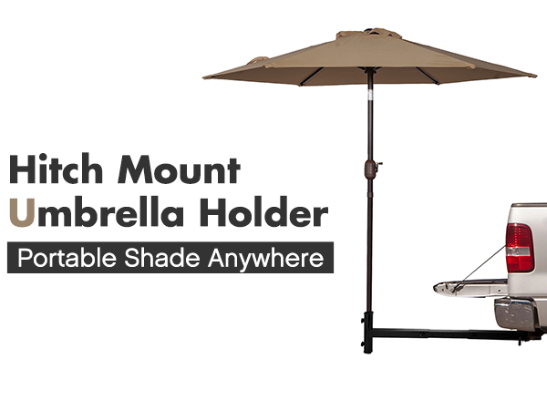 Amazon.com : SPARKWHIZ Hitch Mount Umbrella Holder, Heavy