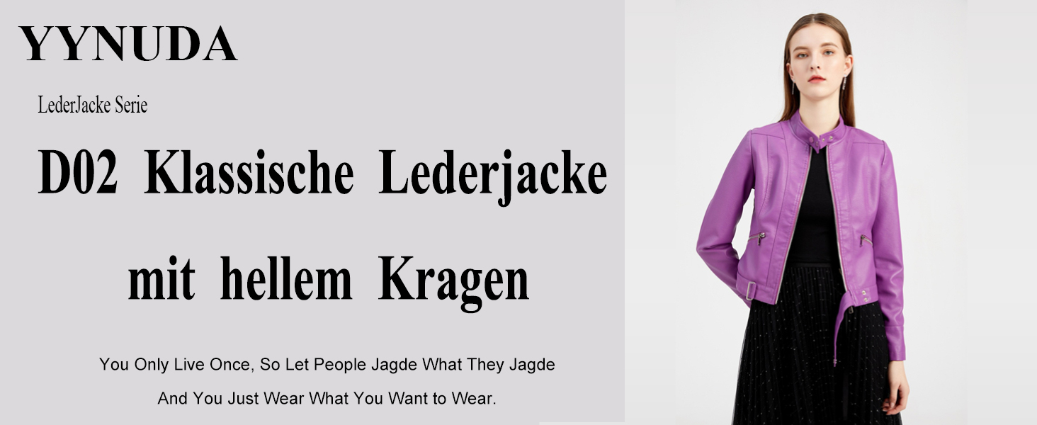 Damen Lederjacke Kurz