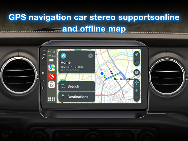 ANDROID - dill Dasaita Android13 Car Stereo for Jeep Wrangler JL/Gladiator