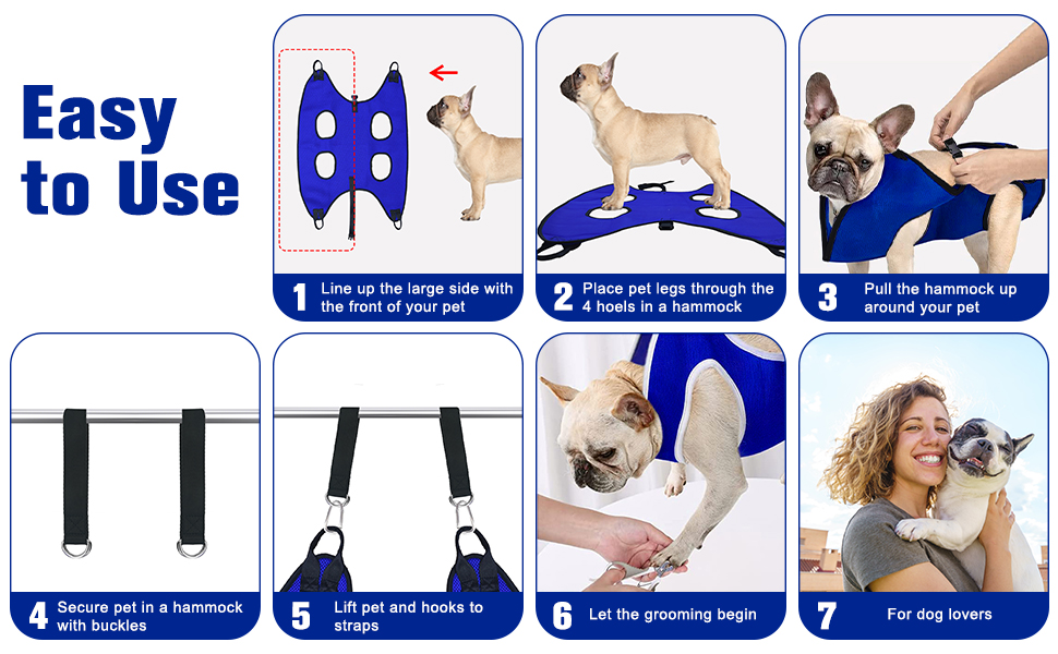 Pet Grooming Hammock for Nail Trimming