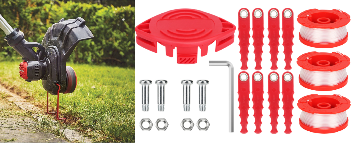 Eyoloty CMZST0653 Replacement Trimmer Spool & Blades Head
