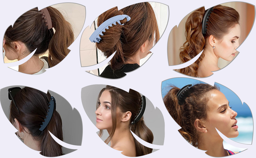 4 Pieces Banana Clip Hair Comb