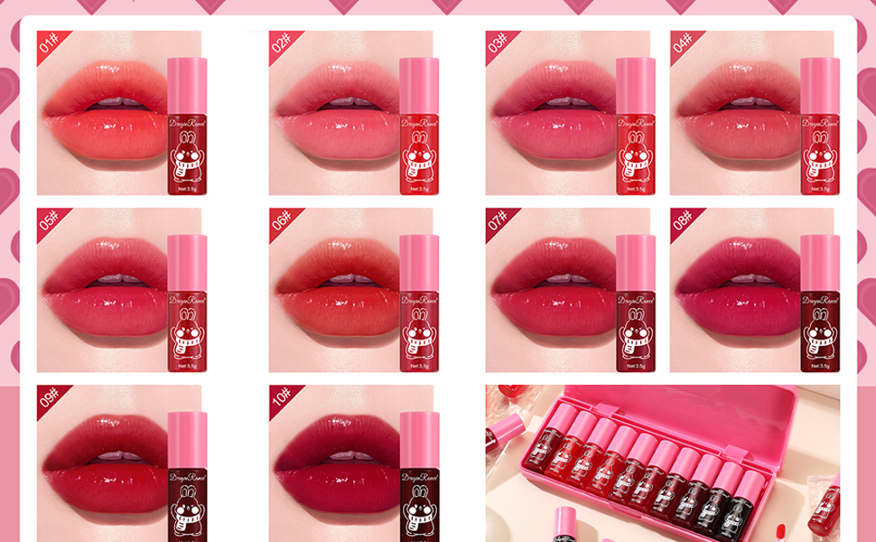 lip gloss pack lip tint stain peel off yummy lip gloss lipgloss korean lip tint