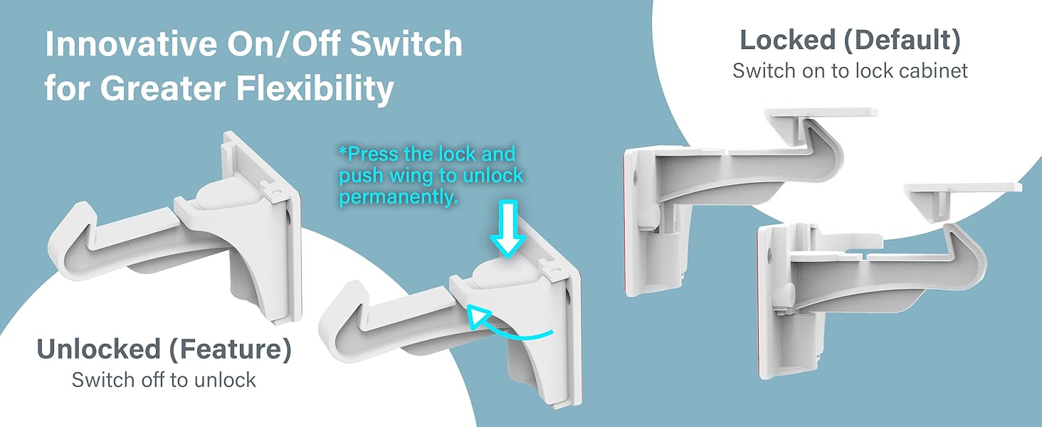 invisible cabinet locks