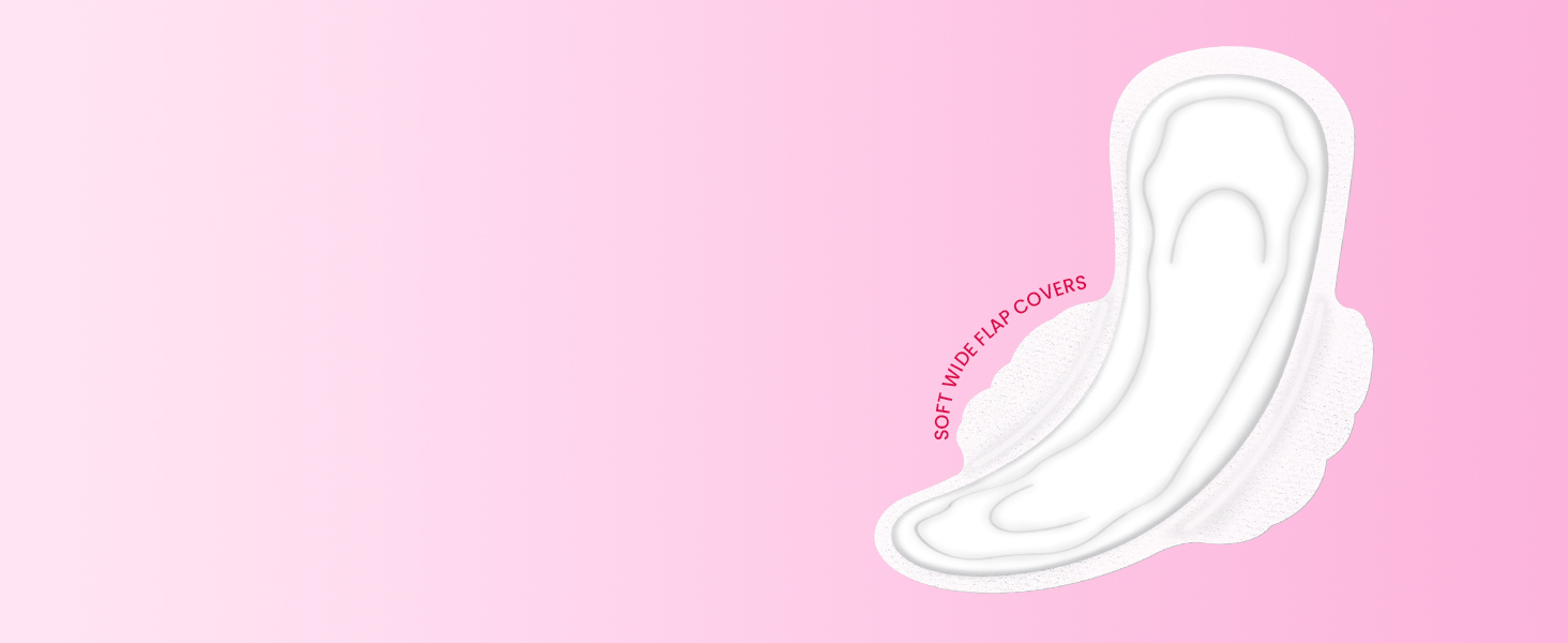 everteen Period Care XL Soft Sanitary Pads have soft wide flap covers
