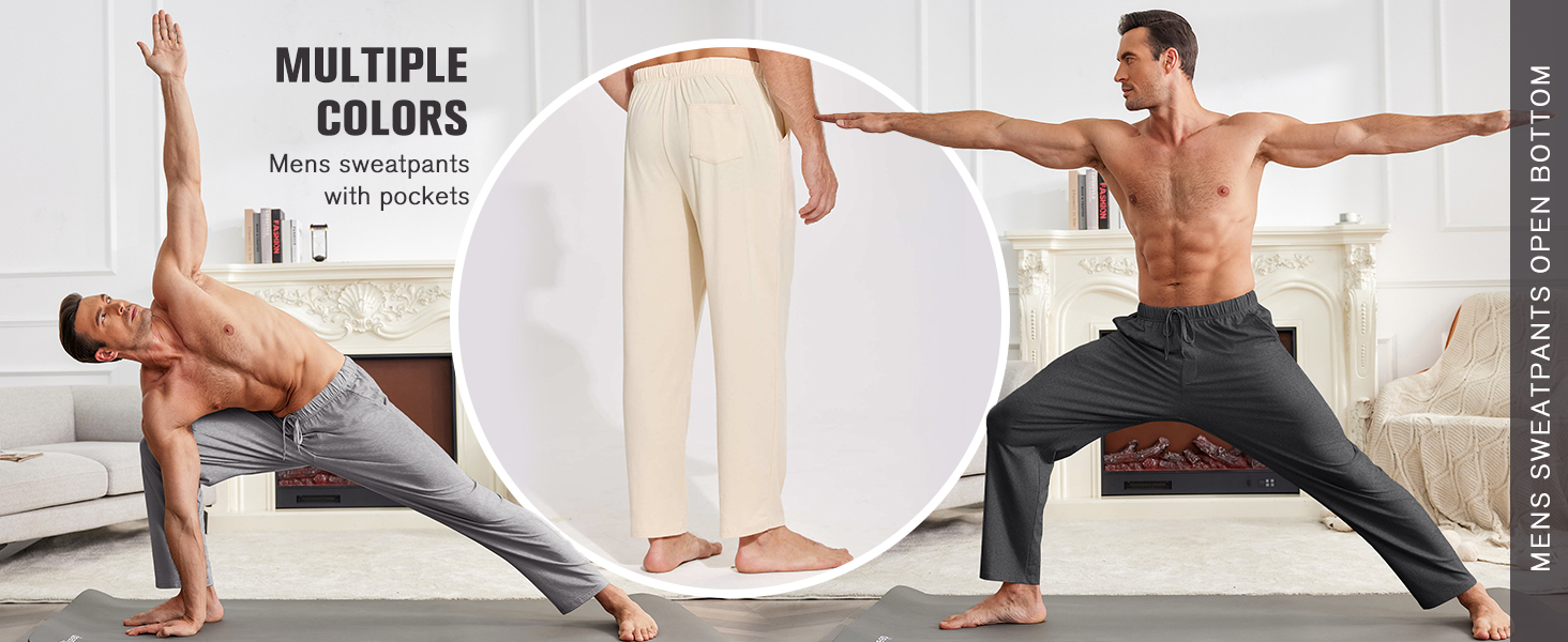 COOFANDY Mens Drawstring Workout Pants Waisted Lightweight Sweatpants