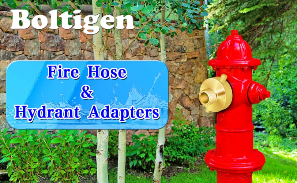 Fire Hydrant Adapter, Fire Hose Adapter, 11/2" NST/NH