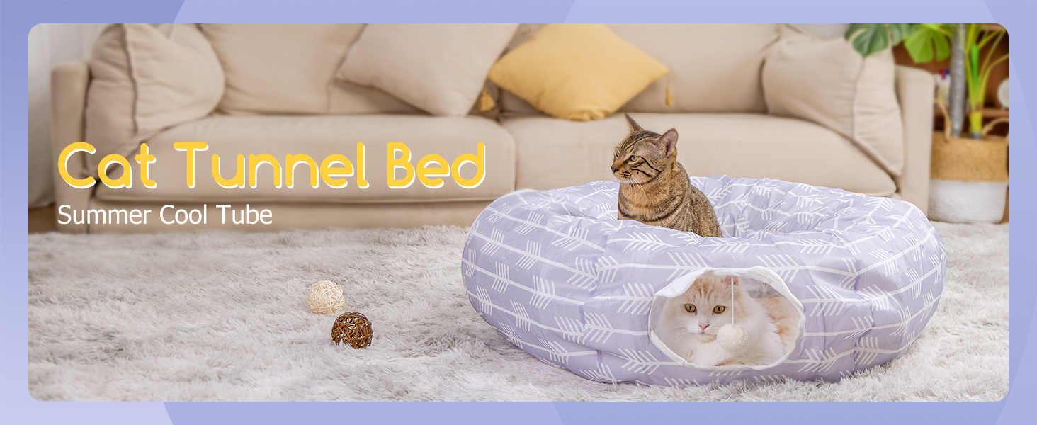 cat tunnel bed