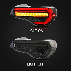 a pair of front lights for a car