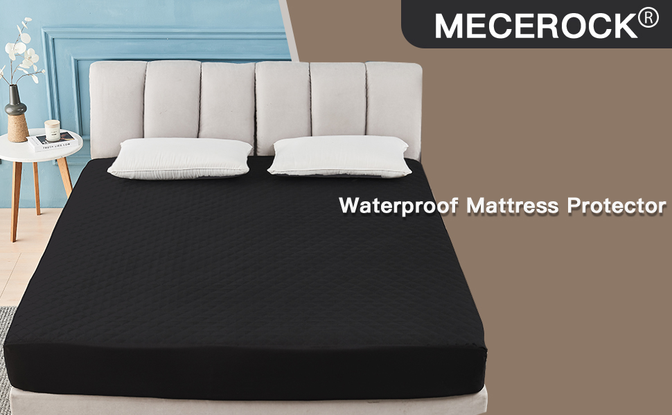 Mecerock Twin Mattress Protector Waterproof, Quilted Fitted