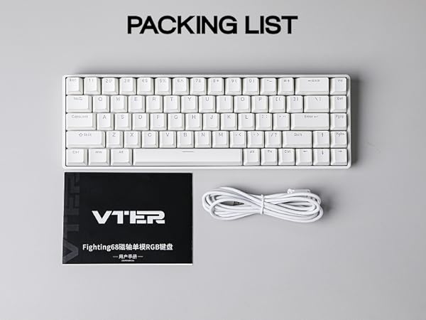 【新品・ラピトリ】VTER Fighting 68 RGB 白色 VTER Fighting68 HE Series – epomaker