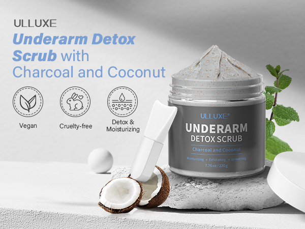 underarm detox scrub for refreshing and eliminating odor