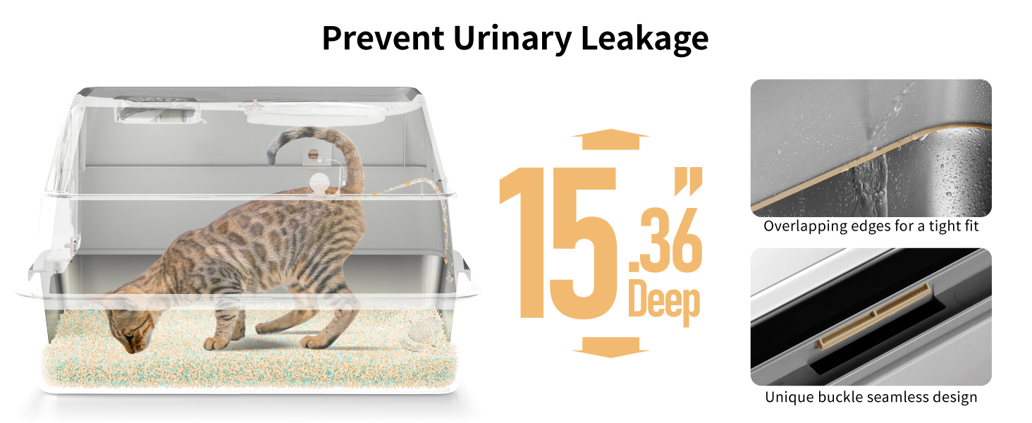 covered stainless steel litter box