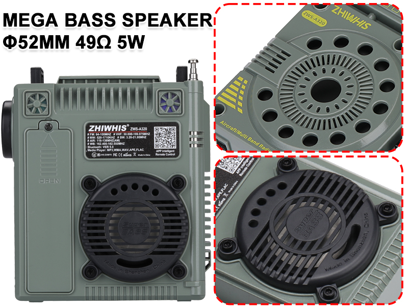 5W Speaker Mega Bass