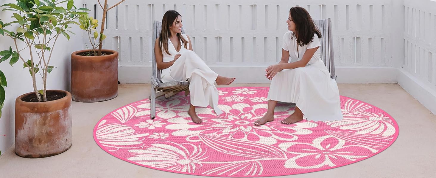 Plastic Straw Rug