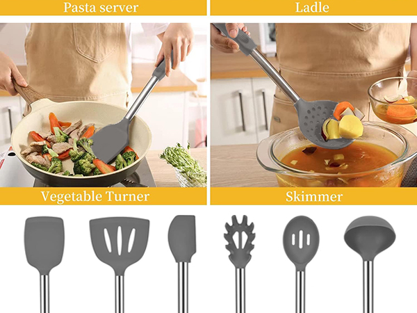 kitchen utensils set silicone