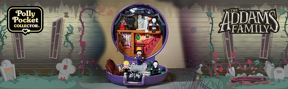 Polly Pocket Collector Addams Family Partnership Compact Banner 3