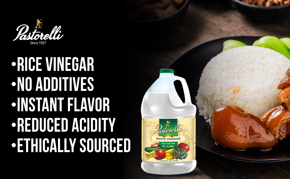 Pastorelli Rice Vinegar Rich Flavor of Fermented Rice (5