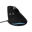 mojo vertical silent gaming mouse with directional joystick for gamers