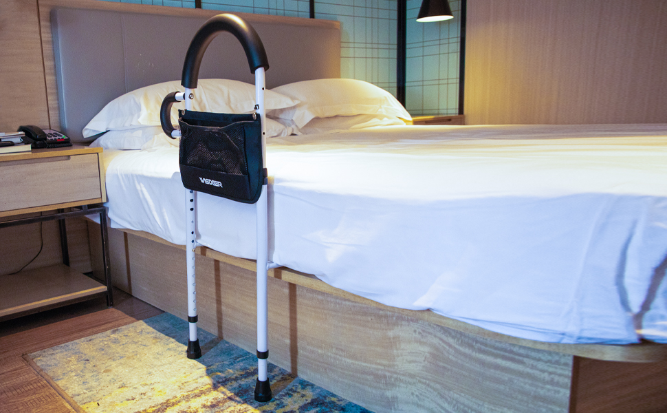 WISDEER Bed Rails for Elderly Adults with Storage Pocket