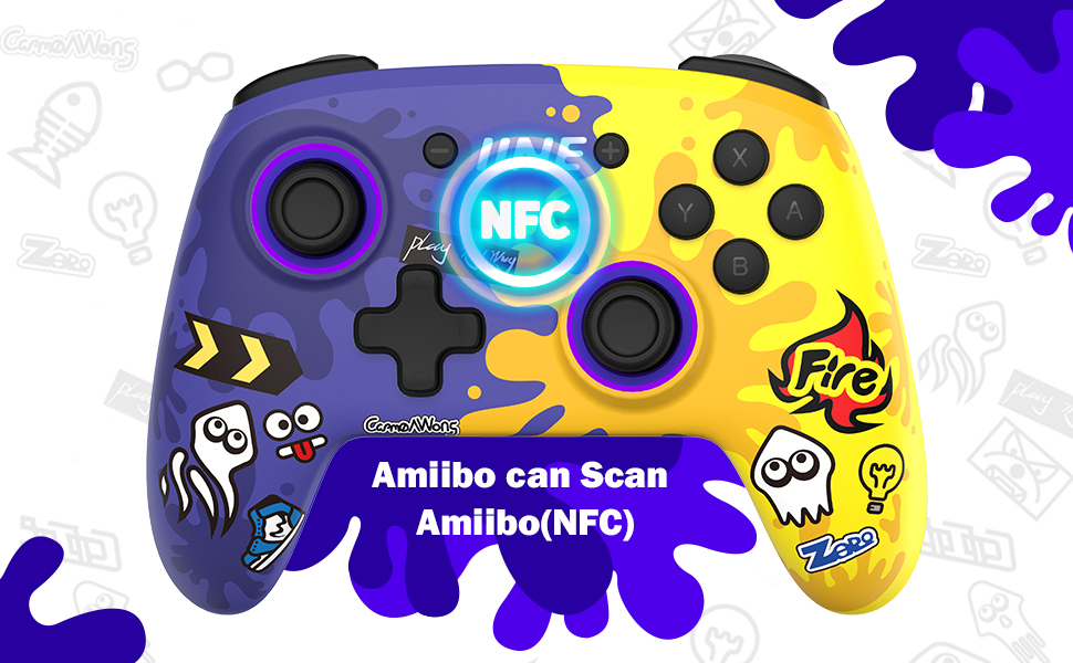 IINE Wireless Game Controller Amiibo for Nintendo Switch