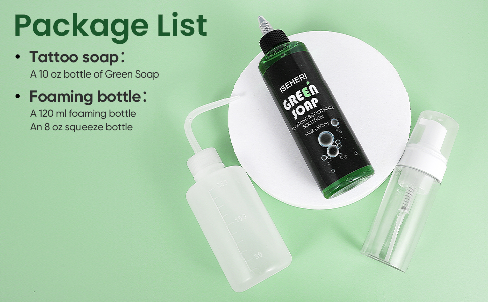 ISEHERI Green Tattoo Soap Kit