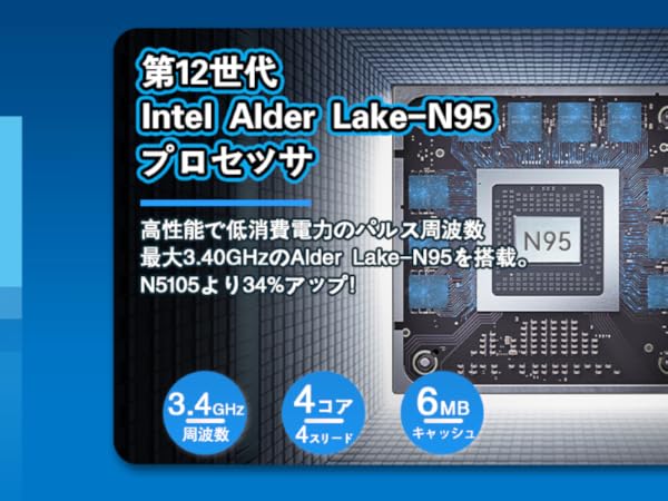 Amazon.co.jp: N95 ミニpc 16GB DDR4 512GB SSD拡大可能 高速