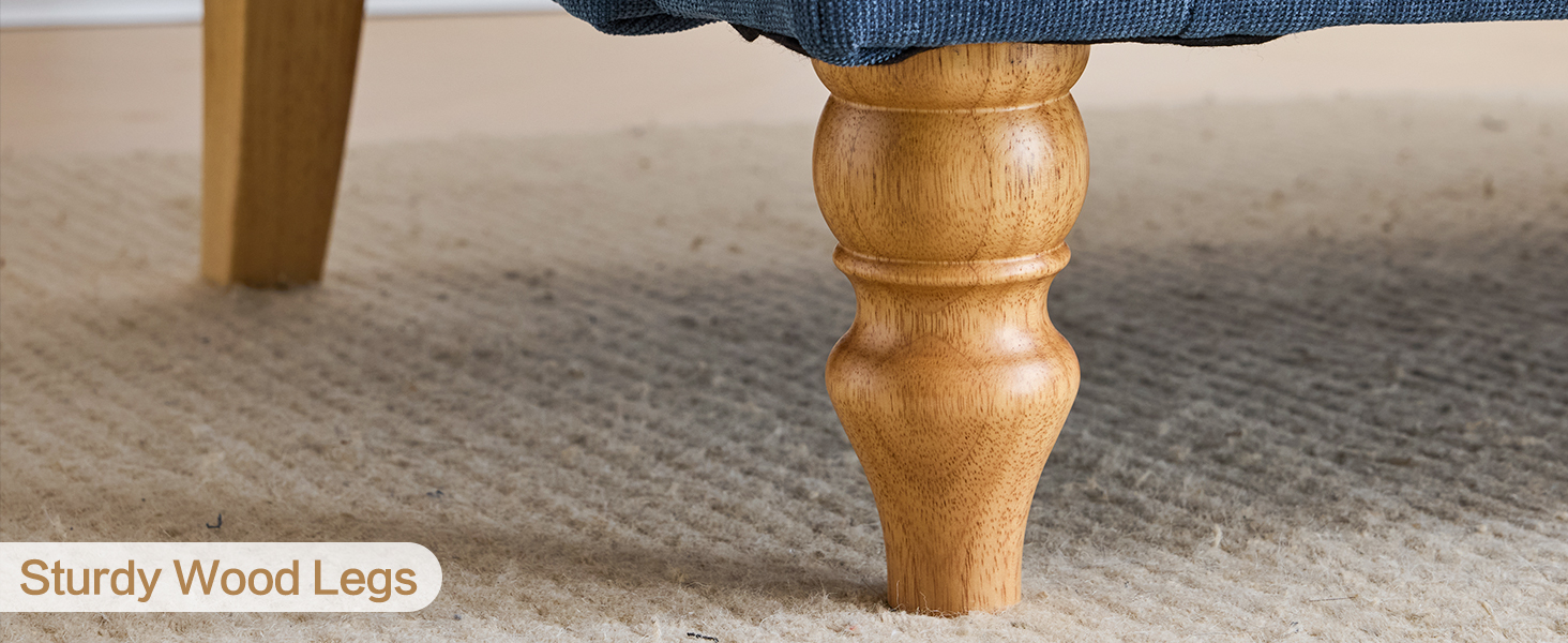 sturdy wood legs
