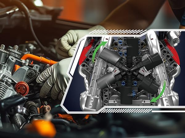  Mould King V8 Engine