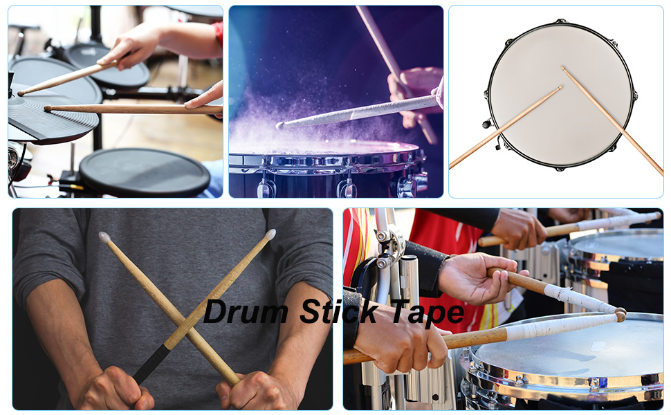 MECCANIXITY 2pcs Drum Stick Tape Drumstick Grips Drumstick