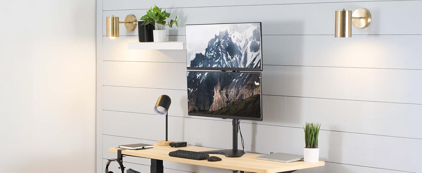 Dual Ultrawide Vertical Monitor Stand