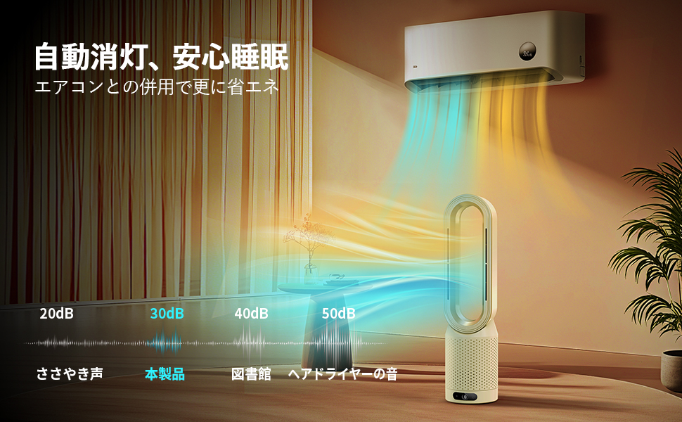 SAMONIC タワーファン 冷風機 3段階暖風【新品、未開封】 Amazon | 【2025新登場・冷暖兼用羽なし扇風機】SAMONIC タワー