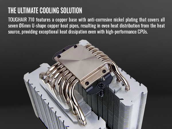Amazon.com: Thermaltake TOUGHAIR 710 250W TDP CPU Cooler