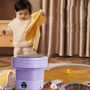 6l Large Capacity Portable Mini Washing Machine Automatic Portable Small  Washing Machine Underwear Underwear Chest Socks Baby Clothing Home Cleaning  Assistant Love Holiday Gifts - Appliances - Temu Bahrain