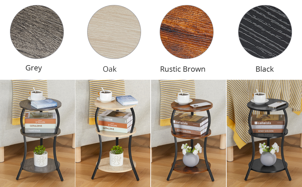 many color round table