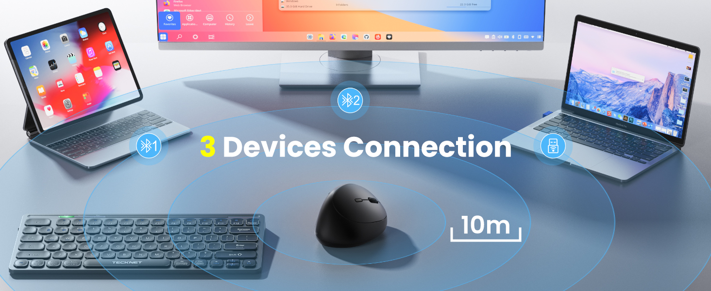 ergonomic bluetooth mouse
