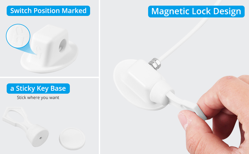 Fridge Locks,eSynic New Version 2 Pcs Refrigerator Door Lock Fridge