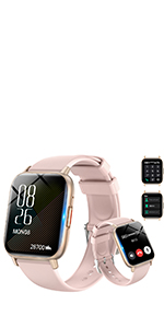 Amazon | スマートウォッチ Bluetooth5.3通話機能付き【2024新