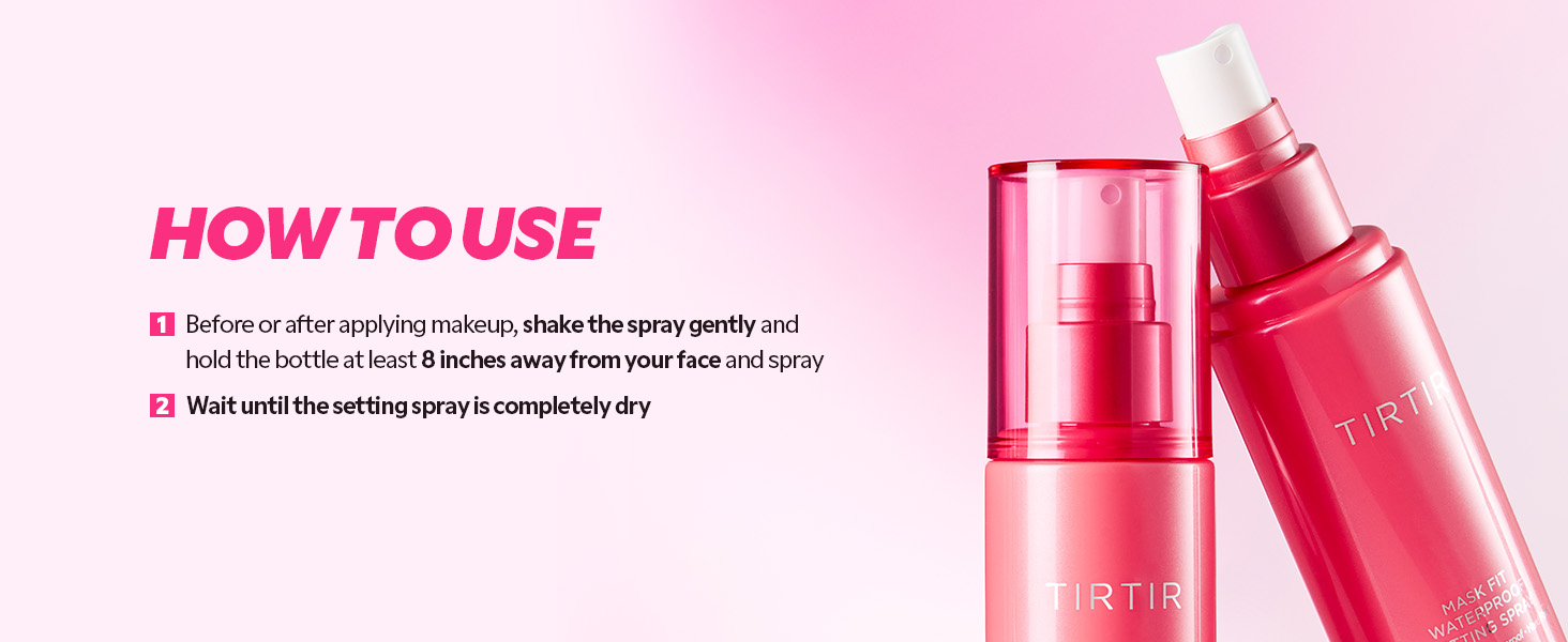 tirtir waterproof setting spray