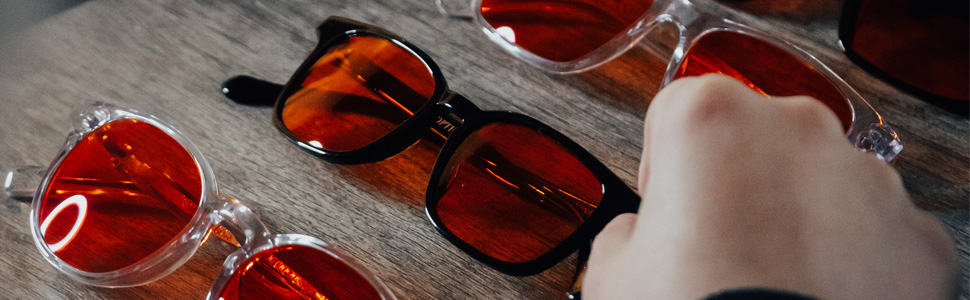 eye strain screen non prescription amber anti sunglasses orange light-blocking hombre