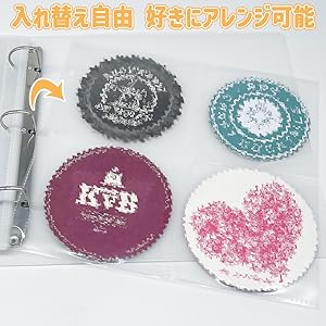 Amazon | コースター収納ホルダー ファイル 大容量 40ページ