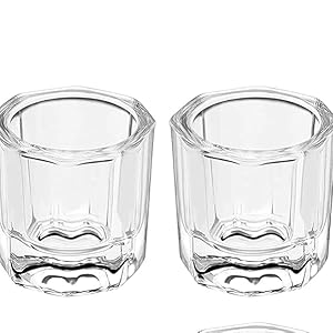 RUBYFACE Dappen Dish Cups for Nail Art Acrylic Liquid